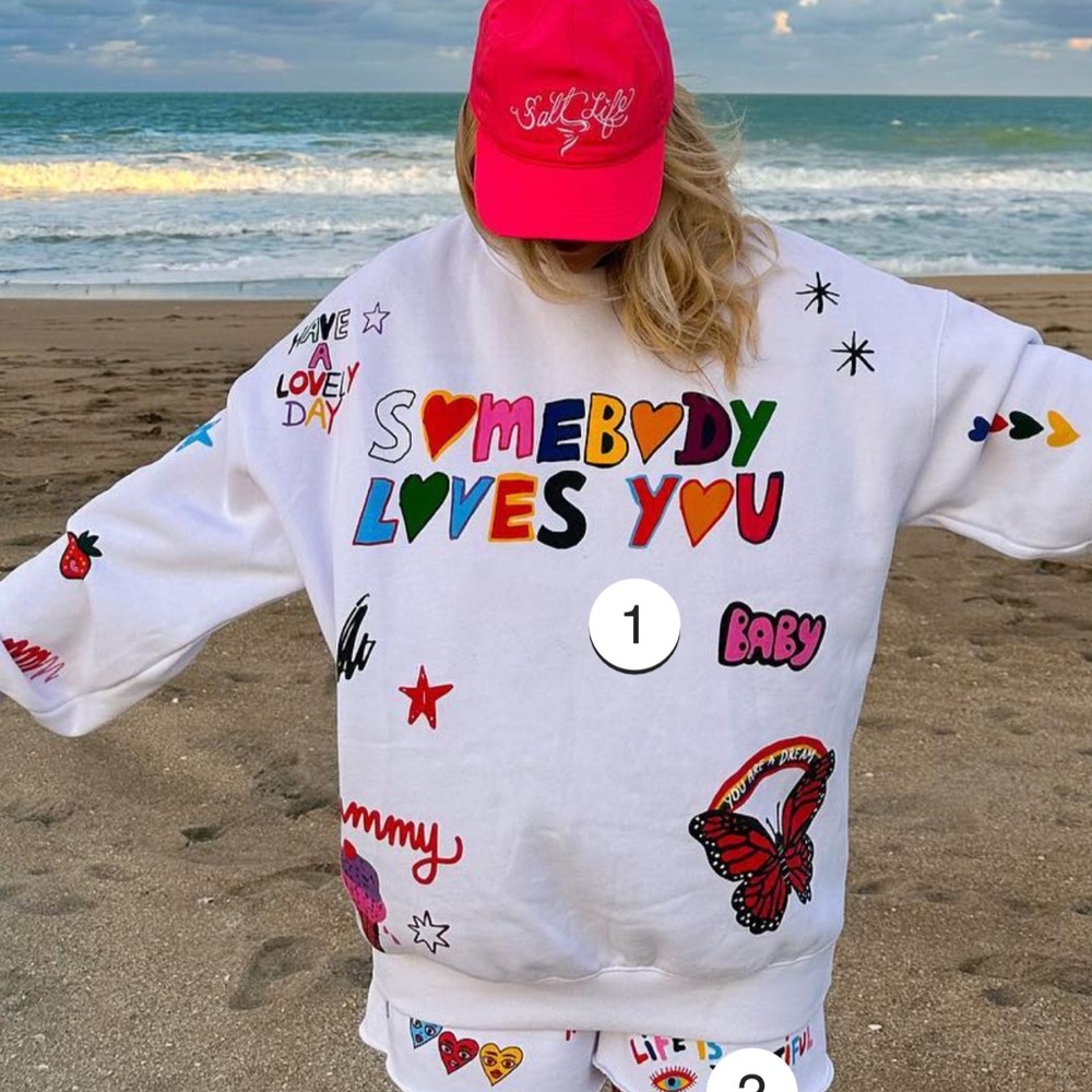The Mayfair x @iscreamcolour Sombody Loves You sweatshirt